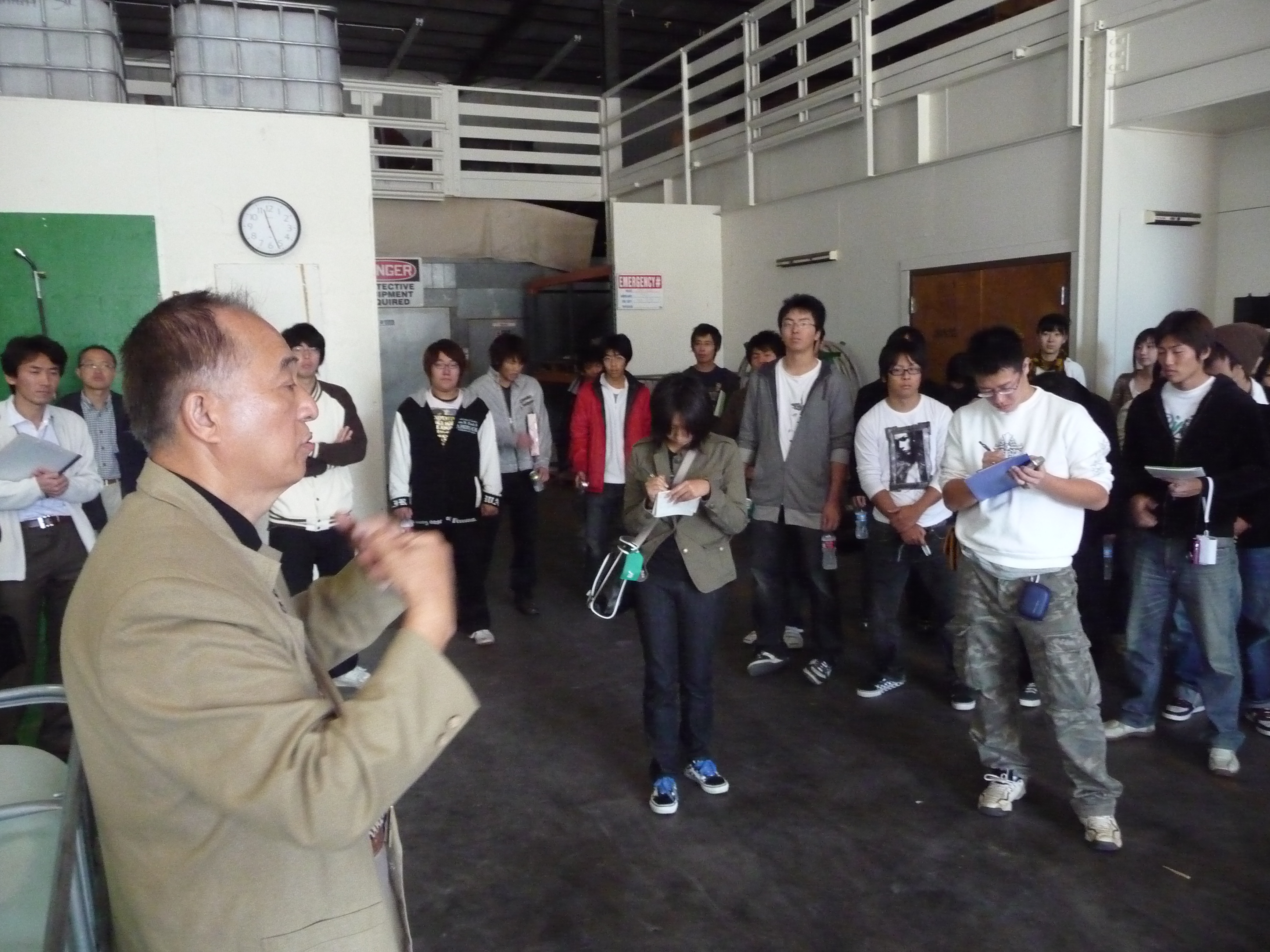 Healthy Soil teaching a group from Japan about sustainable agricultural practices