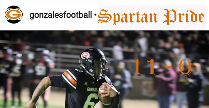 spartan Football 11 wins and 0 losses