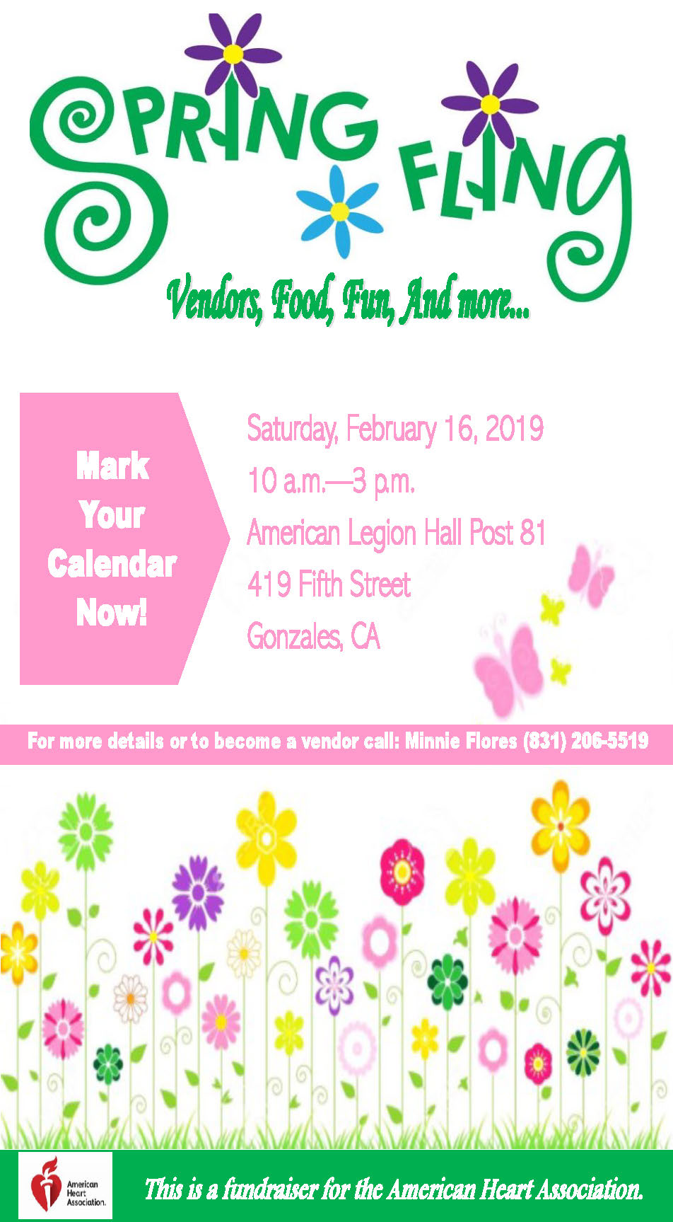 Spring Fling event on Feb 16, 10 am - 3 pm