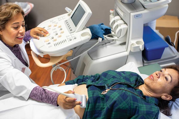 Gonzales Woman Receiving Ultrasound