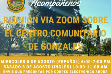 Reunión Comunitaria por Zoom: Centro Comunitario 