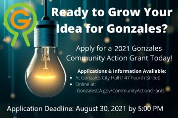 2021 Community Action Grant Ad / Gonzales Logo