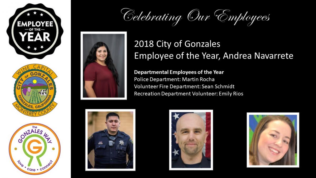 2018 City Employees of the Year City Staff City Logos