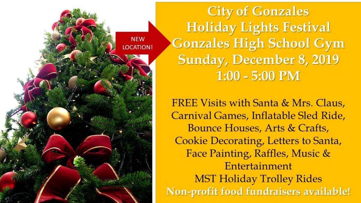 2019 City of Gonzales Holiday Lights Festival Photo: Christmas Tree