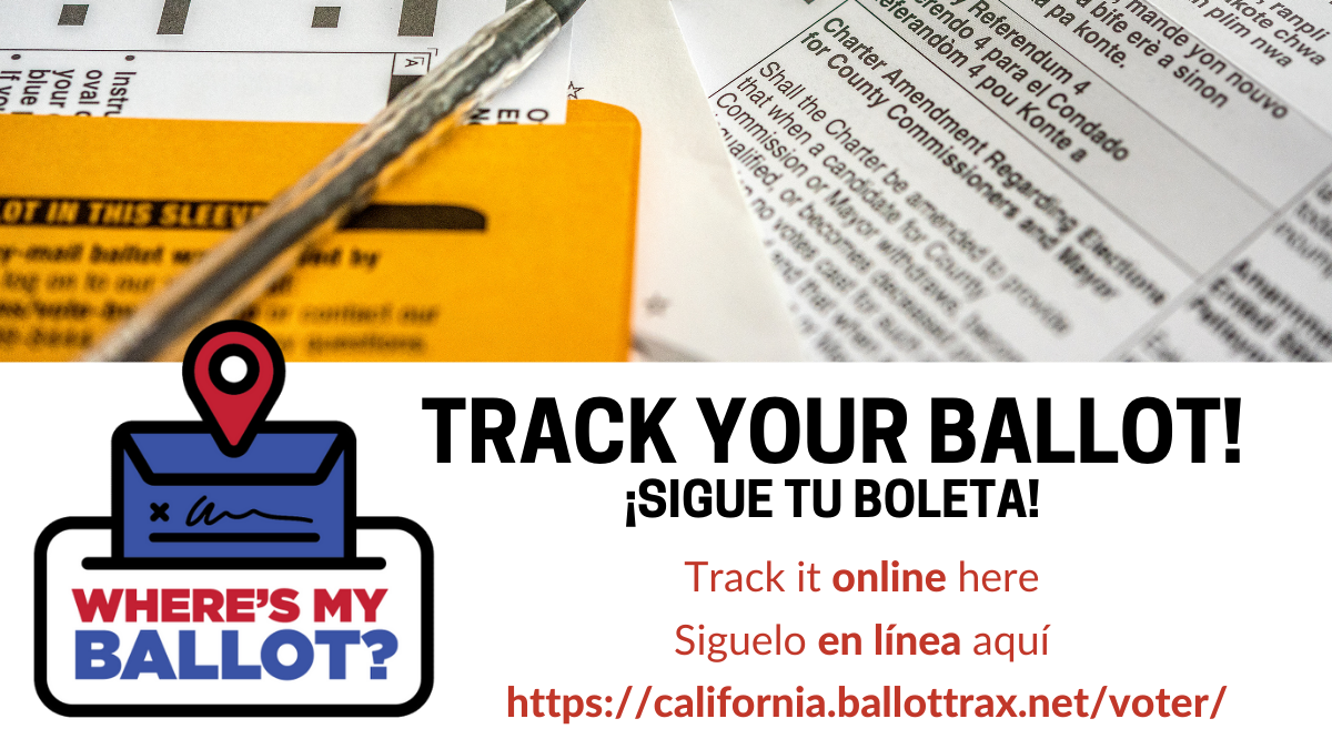 Track Your Ballot Photos: Voter ballot, Where's My Ballot Logo