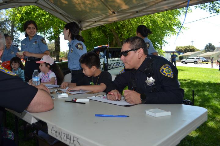 Explorers and Police Officers at Day of the Child 2017