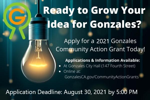 Community Action Grants Photos: Light bulb, Gonzales Way Logo